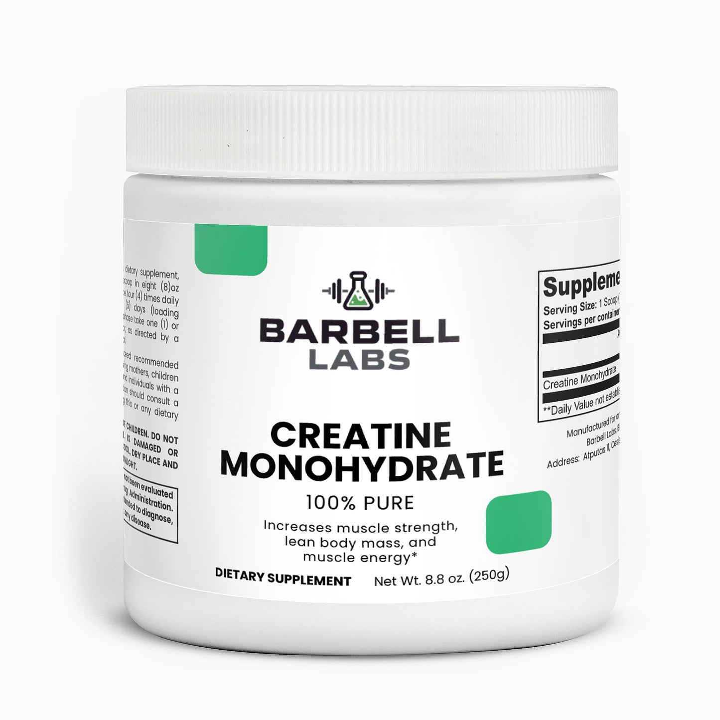 Creatine Monohydrate – Micronized Unflavored (250g)