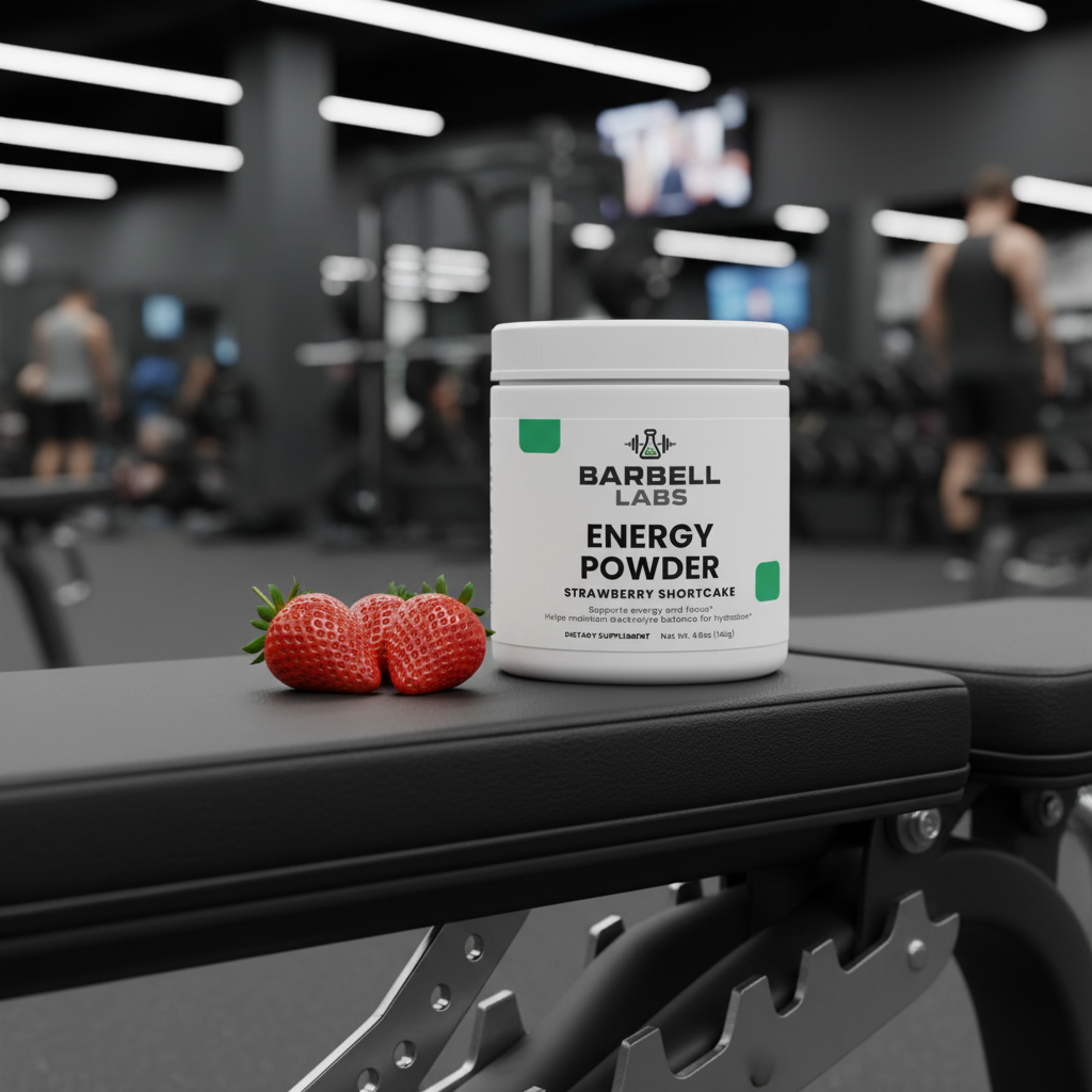 Energy Powder – Sugar-Free Strawberry Shortcake (140g)